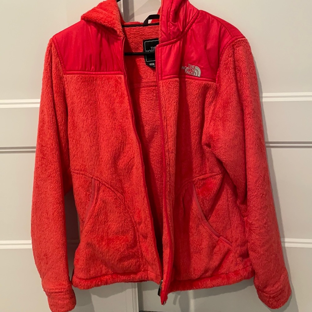 North Face Hooded HOT Pink Jacket